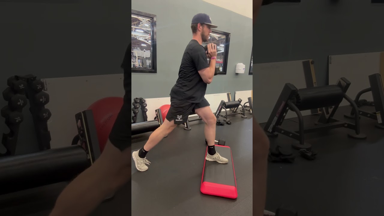 DB Goblet Deficit Split Squat