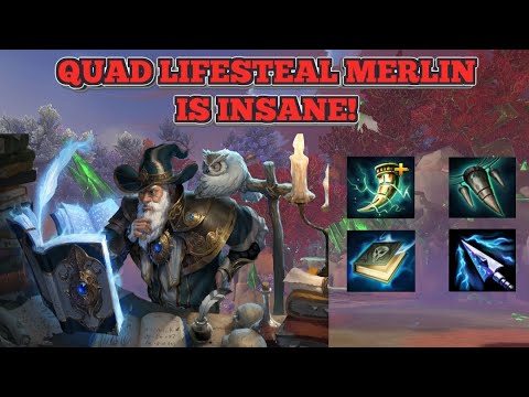 QUAD LIFESTEAL MERLIN IS INSANE IN DUEL!?  - Season 9 Masters Ranked 1v1 Duel - SMITE