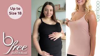 B Free's Bamboo Nursing Camisole with Built In Bra is a Staple for All Nursing Mamas 🤰🥰