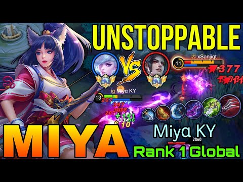 100% Unstoppable Miya VS Top Global Cecilion - Top 1 Global Miya by Miyα KY - Mobile Legends