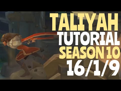 TALIYAH GUIDE Season 10 - Unranked to Master (first game) - Taliyah Tutorial on carrying in Low Elo