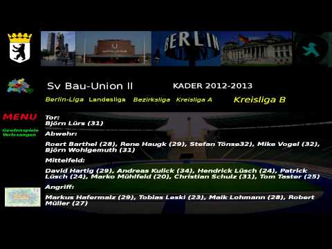 Sv Bau-Union ll Kader Kreisliga B 4.Abteilung