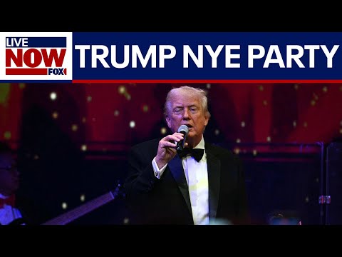 President Trump speaks at Mar-a-Lago NYE party