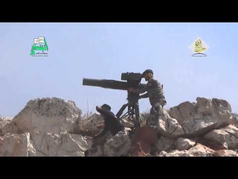 استهداف  قوات النظام بصاروخ تاو من قبل غرفة عمليات فتح حلب في مدينة حلب