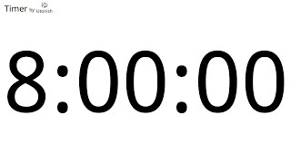 8 Hour Countup Timer