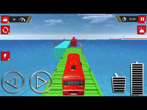 Impossible Bus Car Stunt || Ramp Bus Racing - Bus Racing 3D - Android Gameplay.