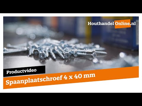 Universele houtschroef Woodpecker 4x40mm Torx video