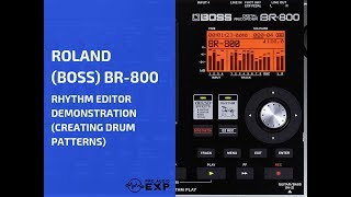 Boss BR-800 Rhythm Editor Demonstration (Creating Drum Patterns)