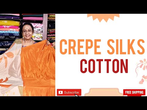 CREPE SILKS / COTTON/MATCHING DUPATTA/ FREE SHIPPING*/#415