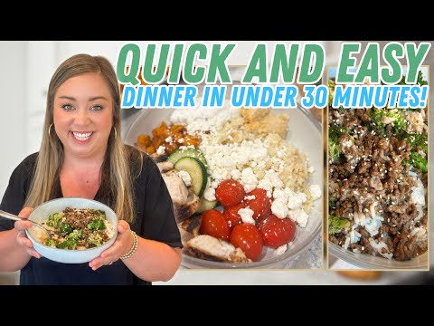 NEED EASY DINNER IDEAS? MAKE THESE! READY IN UNDER 30 MINUTES | DINNER IN A BOWL RECIPES