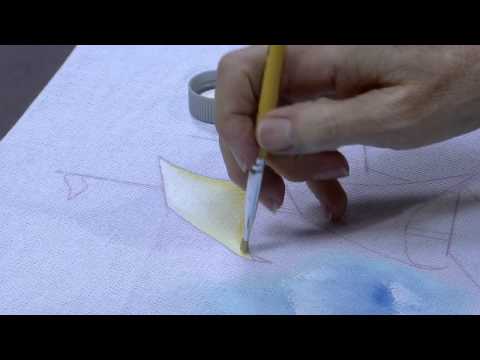 Mulher.com 16/07/2015 Fátima Hespanholeto - Pintura pano copa barco Parte 2/2