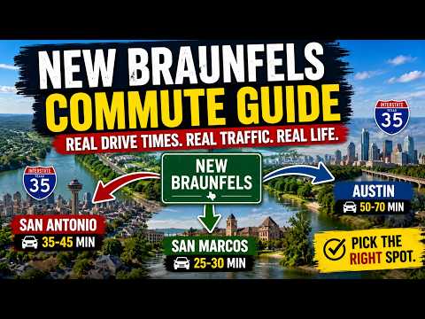 New Braunfels Commute Guide: Best Neighborhoods for San Antonio and Austin