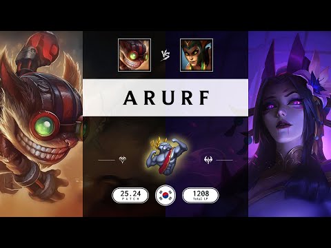 ARURF Match: Ziggs vs Cassiopeia - KR server Patch 25.24
