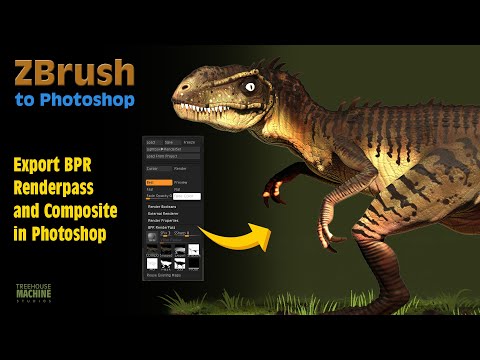 How to export BPR Renders from Zbrush and composite in Photoshop | Zbrush to Photoshop tutorial