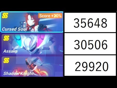 Global Memorial Arena week 15 - Possessed Himeko, Assaka, Shadow Knight (35.6k, 30.5k, 29.9k)