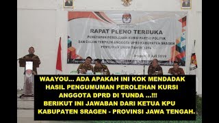 Download lagu PEMILU 2019 KPU Sragen Mendadak Tunda Pengumuman H... mp3