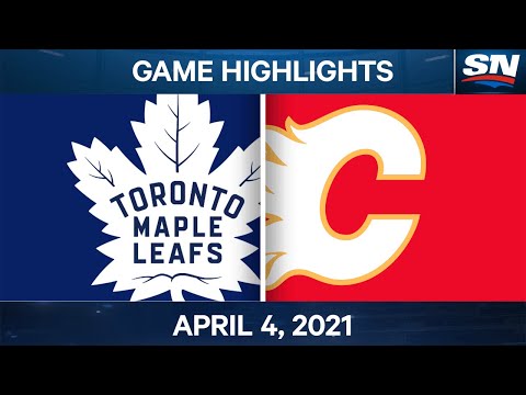 NHL Game Highlights | Maple Leafs vs. Flames - Apr. 4, 2021