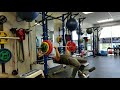 300x2, 320x1 Reverse Grip Bench Press