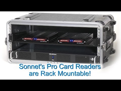 Sonnet’s Pro Card Readers are Rack Mountable