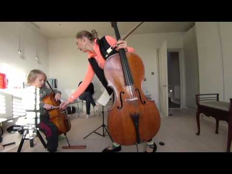 Cello Lesson with Minuet 1 and 2 from 1st Suite by Bach