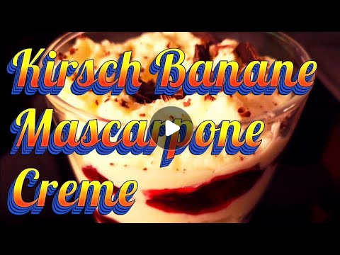Dessert Kirsch Mascarpone Creme einfach lecker - Kochen mit Tom 🇩🇪= 🇺🇸& 🇬🇧 👇👇