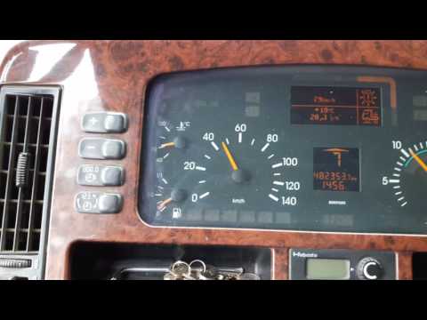 Mercedes Actros MP1 1843. Acceleration 0-90 kph  Transmission EPS