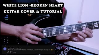 WHITE LION  broken heart TUTORIAL led guitar