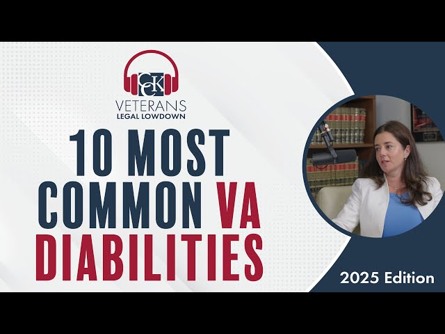 Analyzing the 10 Disabilities Veterans Claim Most Often (2025)