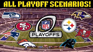 NFL Week 18 Playoff Picture + ALL SCENARIOS!