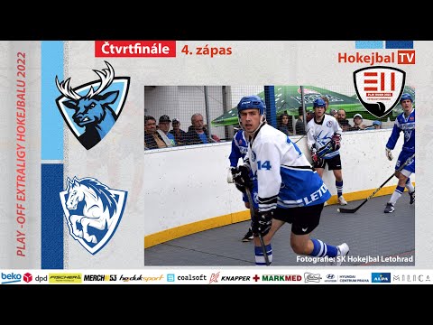 Highlights Play-off Extraligy hokejbalu - SK Hokejbal Letohrad vs. HBC Pardubice | 1.5.2022