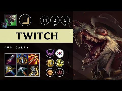 Twitch ADC vs Miss Fortune - KR Master Patch 25.16