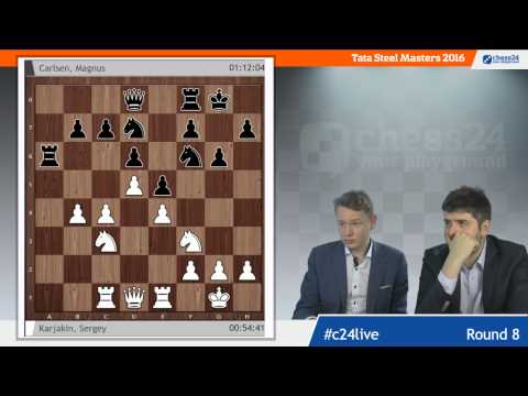 Tata Steel Chess 2016 Round 8 with Peter Svidler and Jan Gustafsson, Part 1