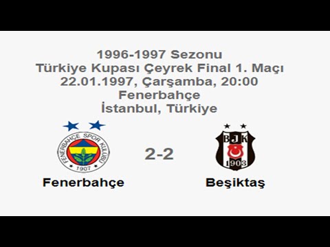 Fenerbahçe 2-2 Beşiktaş 22.01.1997 - 1996-1997 Turkish Cup Quarter Final 1st Leg (2, 3, 4th Goals)