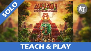 Tutorial & Solo Playthrough of Ahau Rulers of Yucatan - Solo Board Game