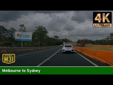 [AUS] Driving from MELBOURNE to SYDNEY (via Hume Highway M31) (Real-Time Long Drive)