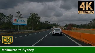 [AUS] Driving from MELBOURNE to SYDNEY (via Hume Highway M31) (Real-Time Long Drive)