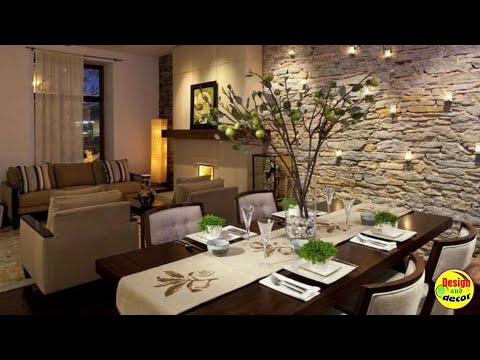 Wall decor in the living room in a modern style. Design and decor.