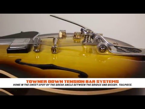 BIGSBY Tuning Stabilized B3 installed with TOWNER VIBRATO GUITAR PARTS on a GIBSON ES-335