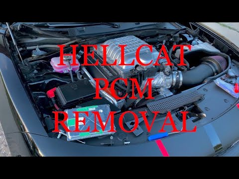 2019 Dodge Charger Hellcat PCM removal. Dodge Charger PCM swap. Dodge PCM CAL ID location