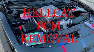 2019 Dodge Charger Hellcat PCM removal. Dodge Charger PCM swap. Dodge  PCM CAL ID location