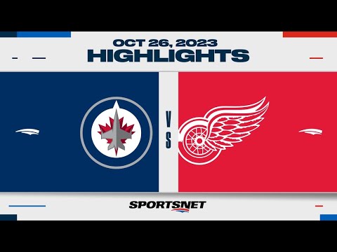 NHL Highlights | Jets vs. Red Wings - October 26, 2023