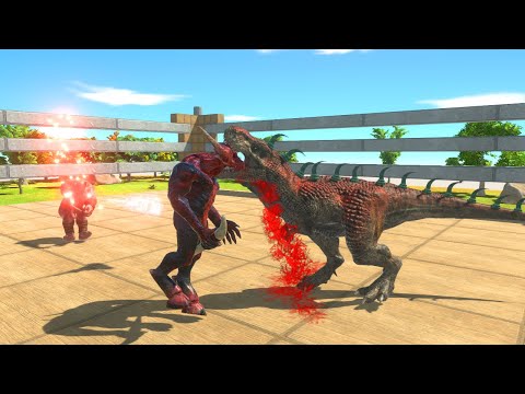 Great war T - Rex vs Kozarog The Demon & Ogre Lord - Animal Revolt Battle Simulator