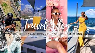 TRAVEL VOLG | CAPE TOWN: PARAGLIDING + THE MIRAGE CATAMARAN CRUISE + FINE DINING + MORE 
