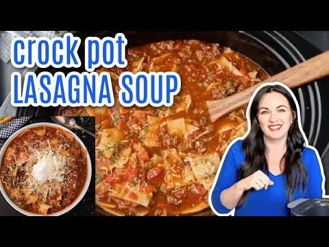 You'll love this crock pot lasagna soup recipe!