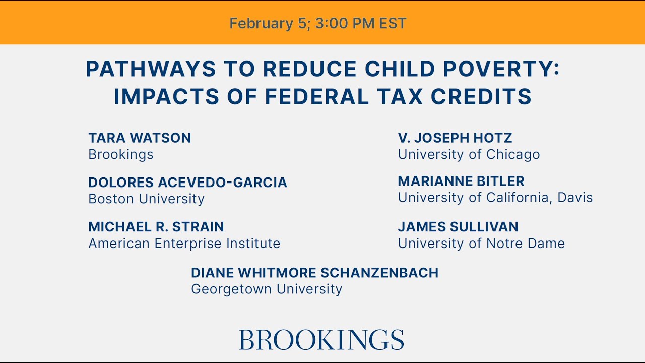 Pathways to reduce child poverty: Impacts of federal tax credits