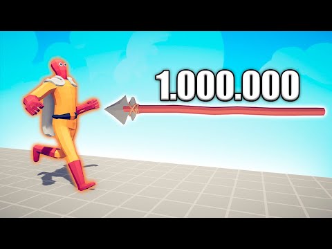 1.000.000 DAMAGE SPEAR THROWER vs UNITS - TABS | Totally Accurate Battle Simulator 2024