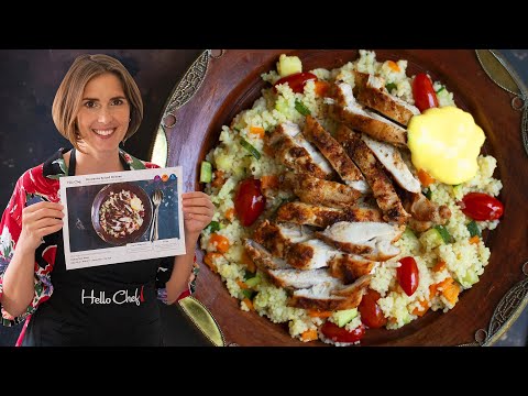 Shawarma Spiced Chicken with Couscous and Saffron Yogurt | Ramadan Recipe