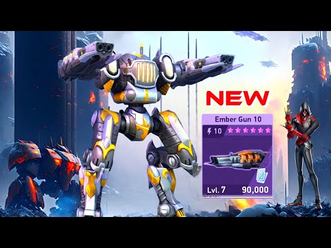 NEW WEAPON Ember Gun 10 with Archangel - Redeemer - Mech Arena