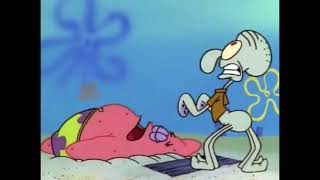 Squidward throws out his back