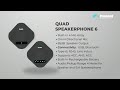 PeopleLink Quad Speakerphone 6 - Enunciate Meeting Room Communications